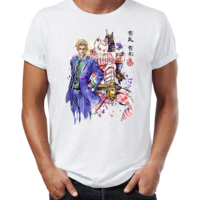 Приключения Джоджо Jojo аниме Manga потрясающие иллюстрации мужские футболки с