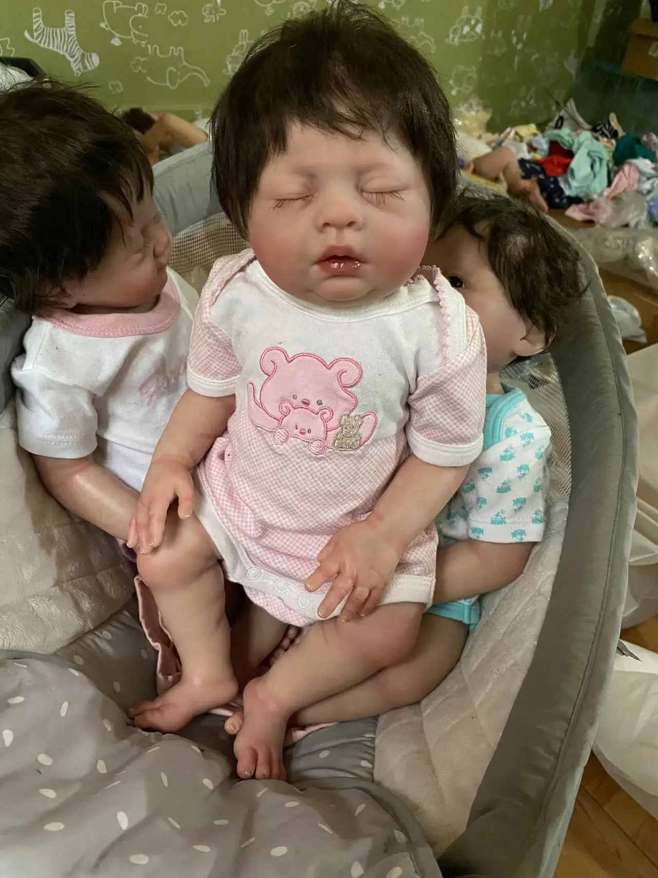 

48cm Girl Doll Eyes -closed Lovelyn Reborn Bebe Doll Bebe Reborn Baby Dolls for Children Toys bebe Reborn Toys for Girls