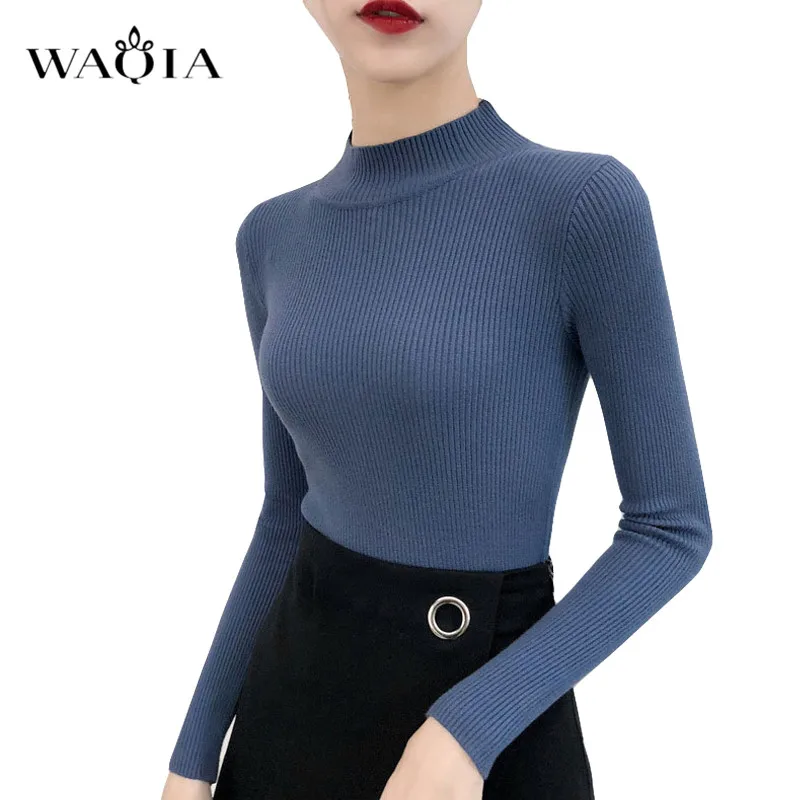 New Women's Turtleneck Sweater Women Kniited Sweaters Winter 2019 Autumn Pullover Jumper Truien Dames Slim Fit | Женская одежда