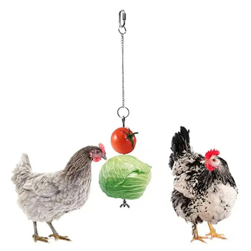 

Practical Chicken Veggies Skewer Fruit Holder for Hens Pet Chicken Vegetable Hanging Feeder Toy for Hens Large Birds