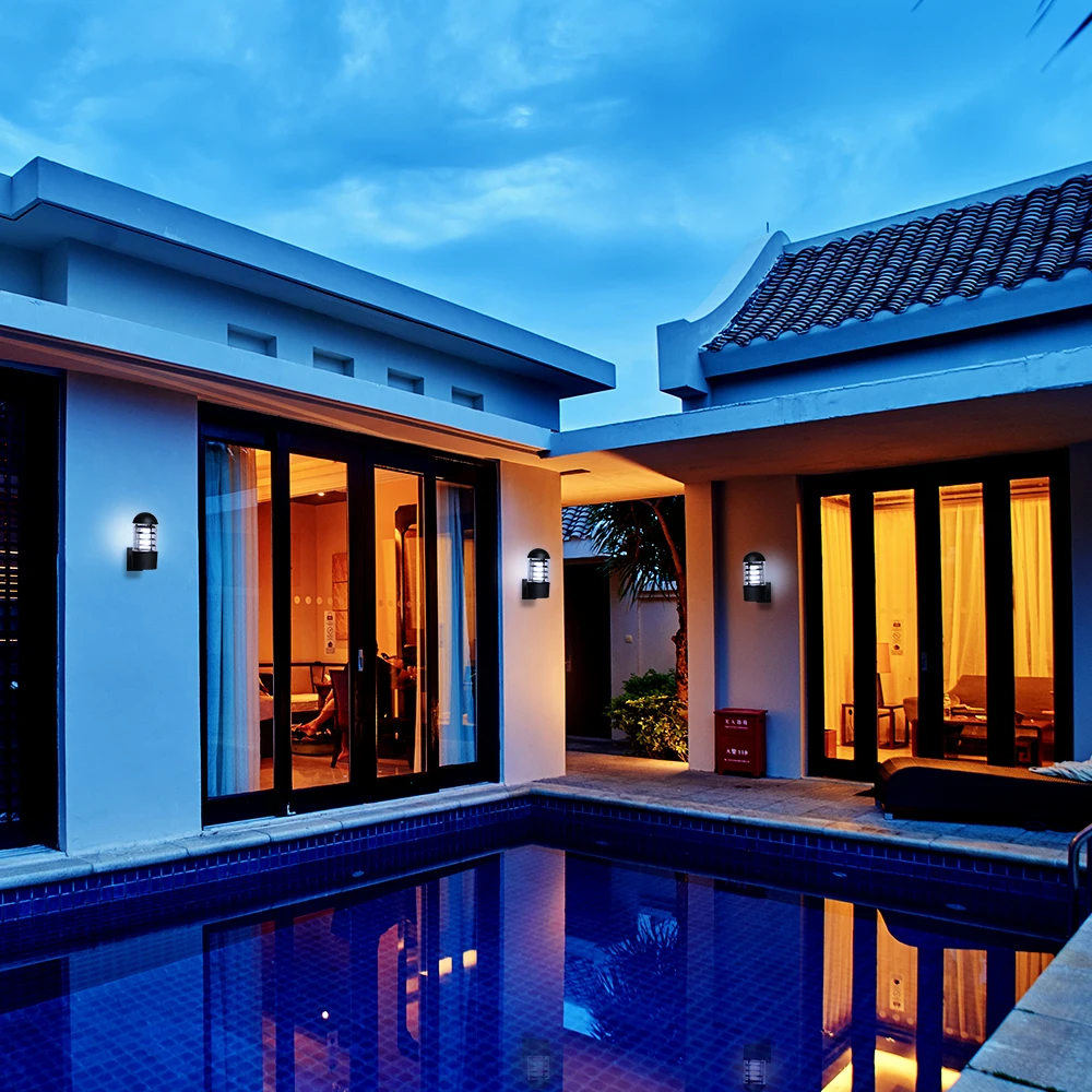 Водонепроницаемый уличный настенный светильник 12 Вт Круглый с одной головкой