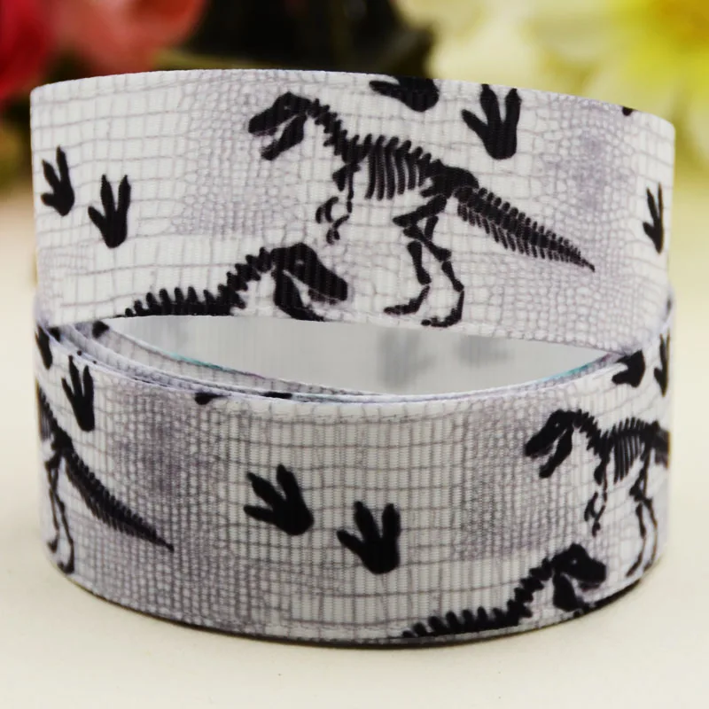 

7/8'' 22mm,1" 25mm,1-1/2" 38mm,3" 75mm Dinosaur Printed grosgrain ribbon party decoration 10 Yards X-02498