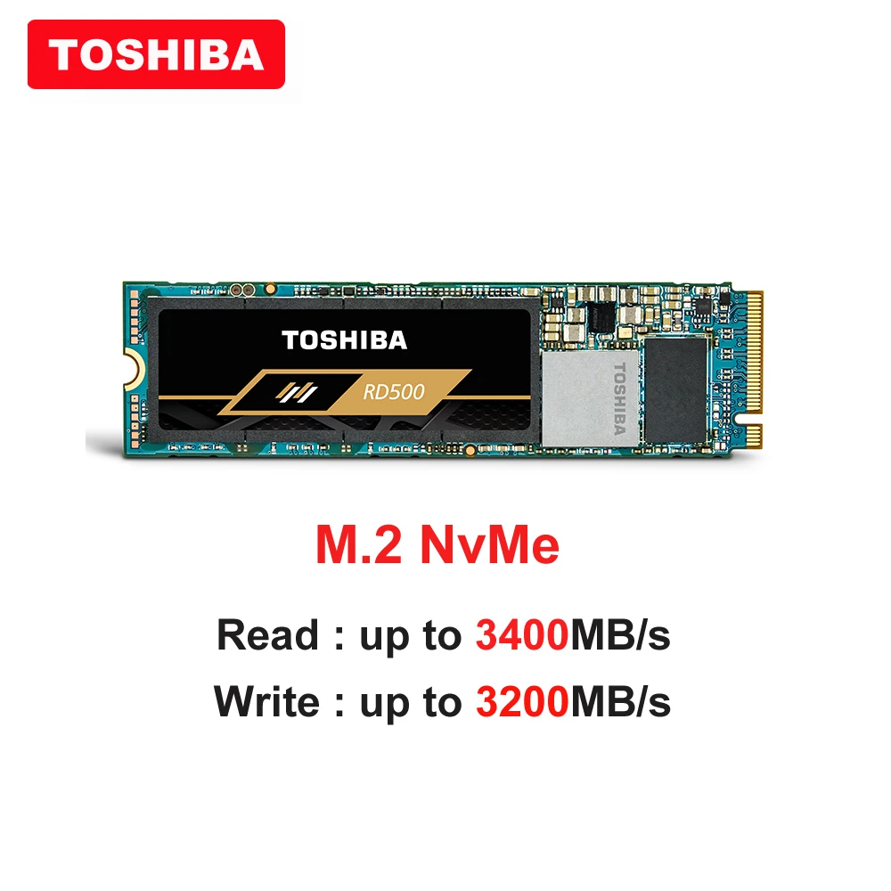 100% оригинальный Toshiba 3D NAND RC500 SSD 500GB 1 ТБ M2 2280 NvMe pcie gen3x4 портативный компьютер