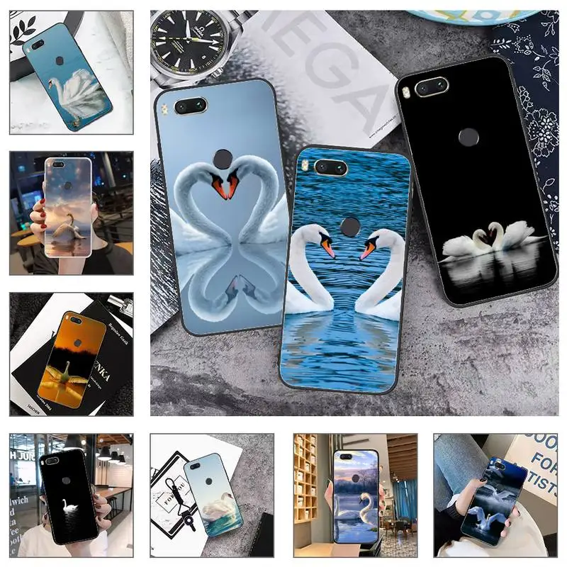 

White Swan Phone Case For Xiaomi Mi Redmi Note 8T 9T 9S 9A 10 7 8 9 Lite pro