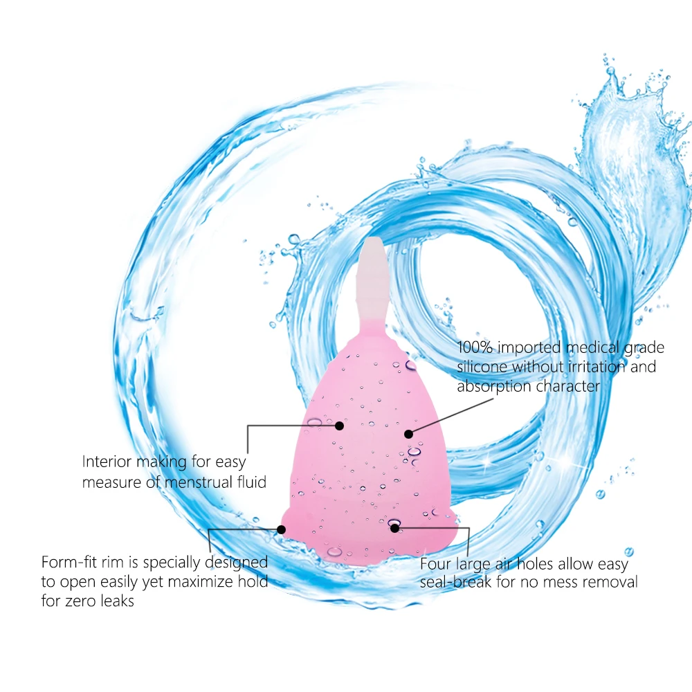 Силиконовый для использования в медицине менструальная чашка женской гигиены
