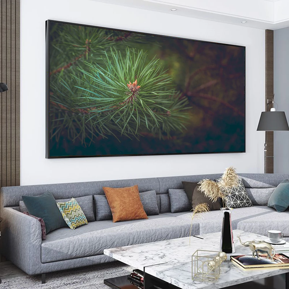

Plant landscape oil painting dense green leaves art canvas painting living room corridor bar home decoration murals