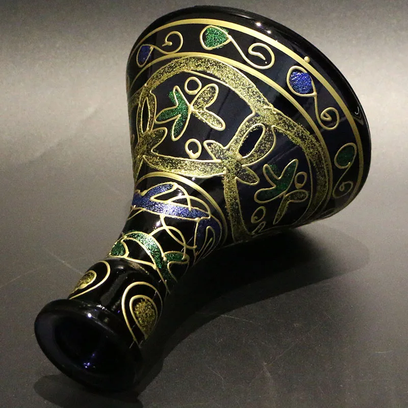 Стекло для кальянов кальян chicha бутылка narguile лампы водяная труба аксессуары черная ваза для лампы