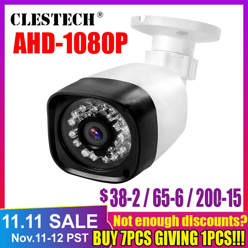 Полностью 3000TVL AHD мини камера видеонаблюдения 720P 960P 1080P SONY IMX323 2MP цифровой ИК инфракрасный открытый водонепроницаемый ip66 с кронштейном