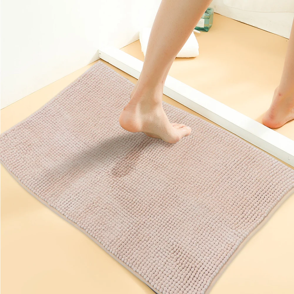 

1 Set/2pcs Bath Mats Extra-Soft Plush U-Shaped Toilet Mat and Bathroom Rug