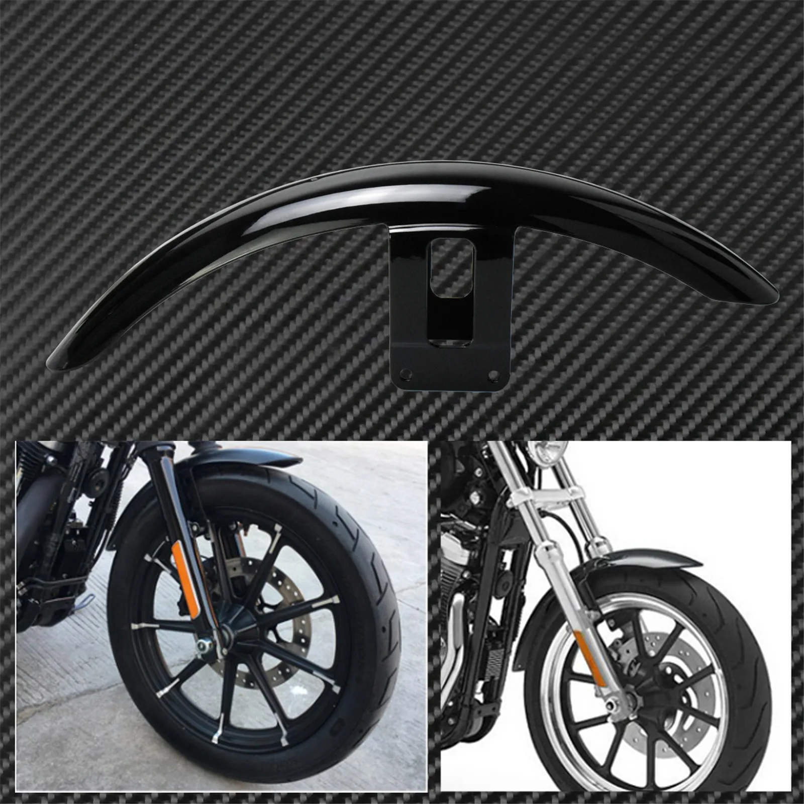

Переднее крыло мотоцикла, обтекатель, черный для Harley Sportster Forty Eight 48 XL1200X XL 1200 2010-2017 XL883 04-16