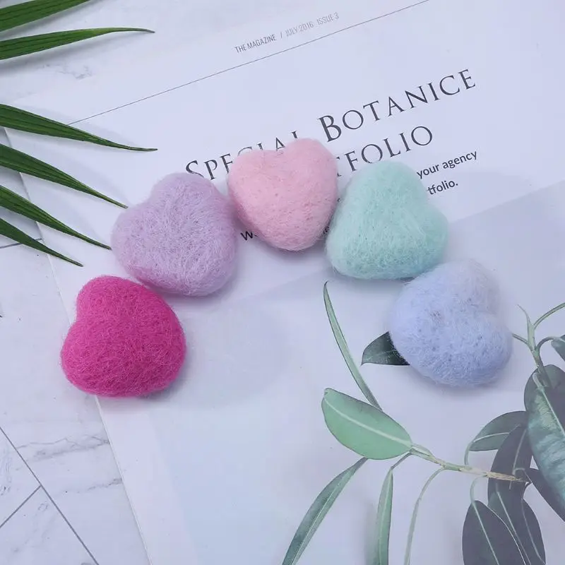 

Woolen Heart Newborn Heart Shape Stuffed Baby Photography Props Photo Shot DIY Headdress Hair Band Hat Clothing Decoration