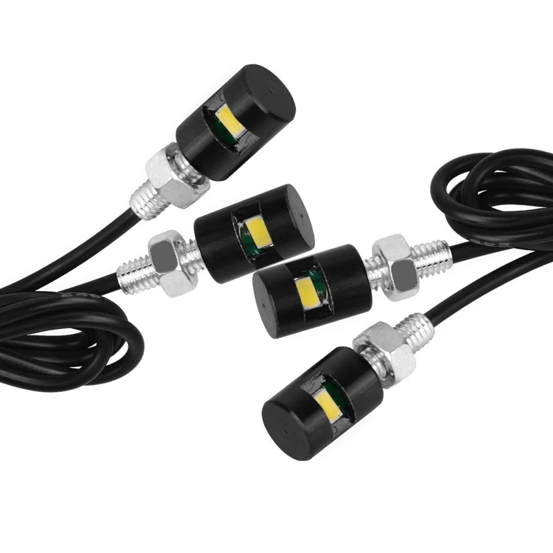 

4X Универсальный белые мотоботы винт Smd Led лампа на болтах номерного знака автомобиля светильник