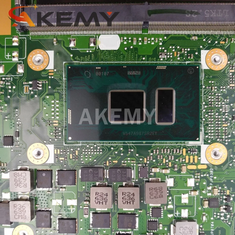 

Akemy New! X556UJ X556UV motherboard For Asus X556U X556UV X556UF X556UR laptop motherboard 4GB RAM I7-6500U CPU GT930M-2G Test