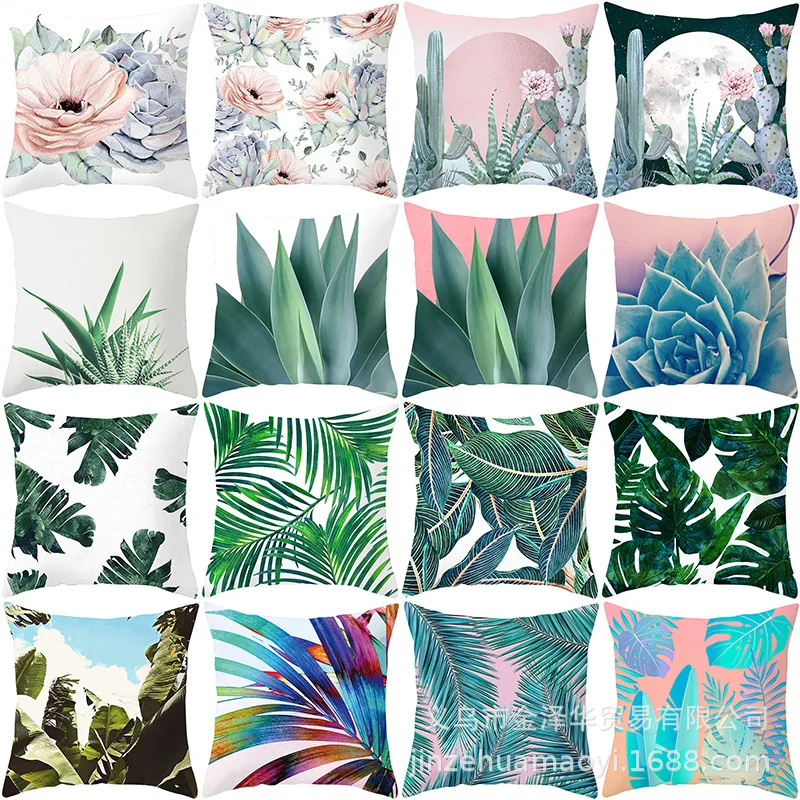 

Современный простой чехол для подушки в виде листьев, наволочка для подушки, чехол для дома, офиса, дивана, декоративное украшение для подуш...