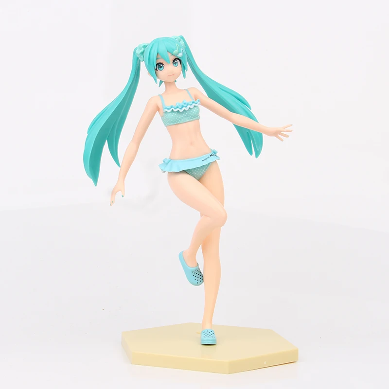 Фигурка аниме Hatsune Miku розовая Сакура фигурка из ПВХ Игрушечная модель для девочек
