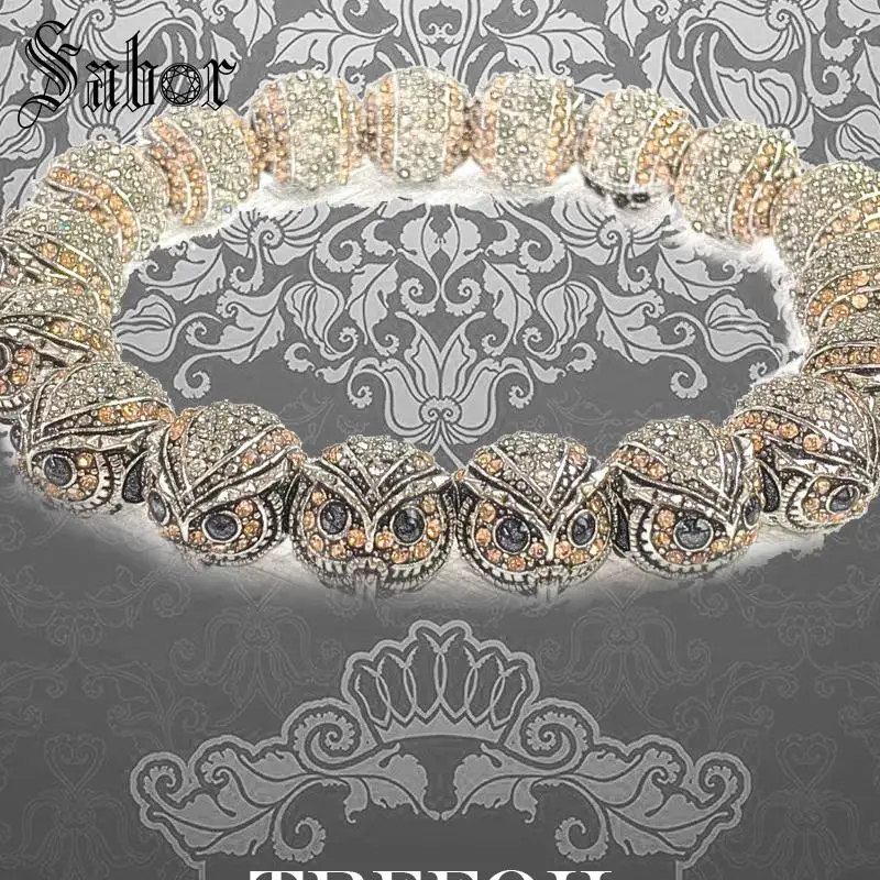 Аксессуары браслет с совами новинка 2020 серебряный цвет модные ювелирные изделия