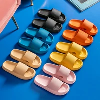 women thick platform soft sole slippers mens shoes house rubber pillow slides fluffy casual indoor shower room eva beach sandal