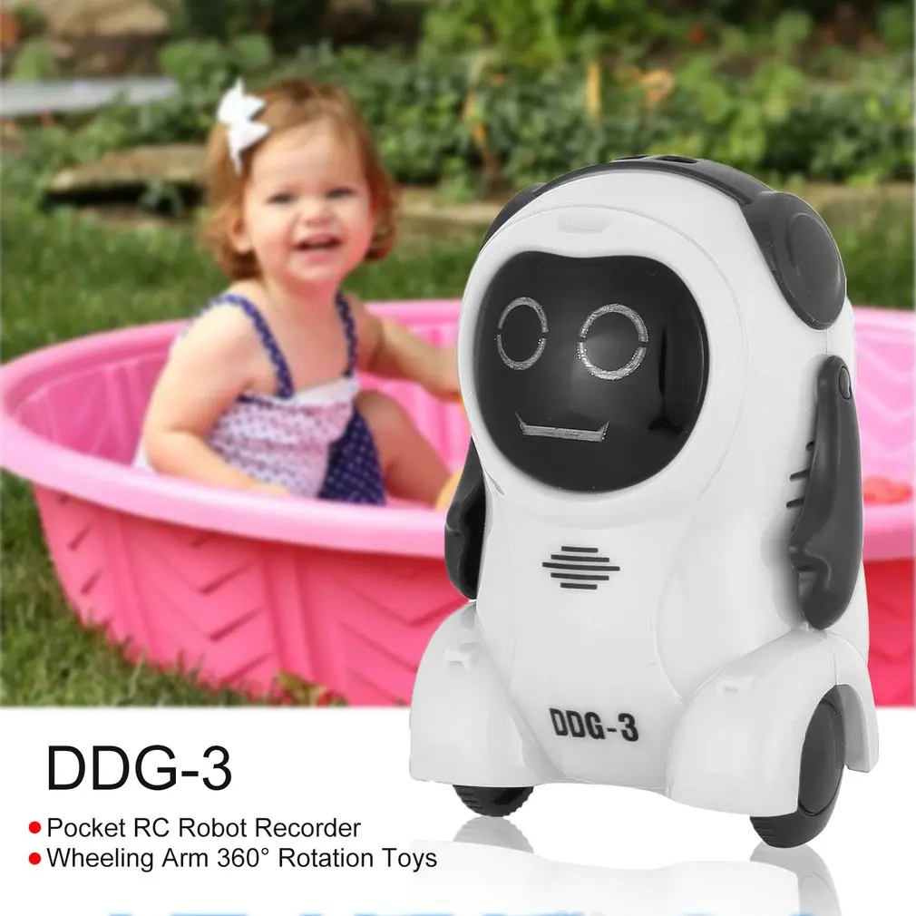 Интеллектуальный DDG 2 3 мини карманный диктофон RC робот смарт рекордер Свободно