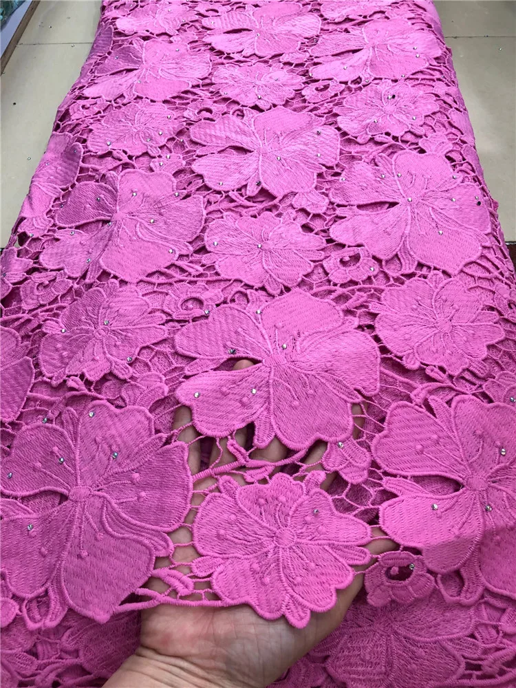 Лидер продаж высокое качество новейший африканский гипюровый шнур кружево с