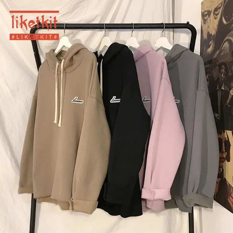 Liketkit весенние повседневные толстовки мужские 2020 женские плотные флисовые