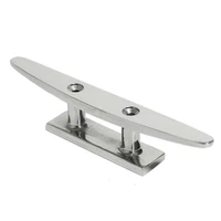 isure marine 316 stainless steel 56810 2 hole hardware boat cleat polished combo mooring cleat 1pcs