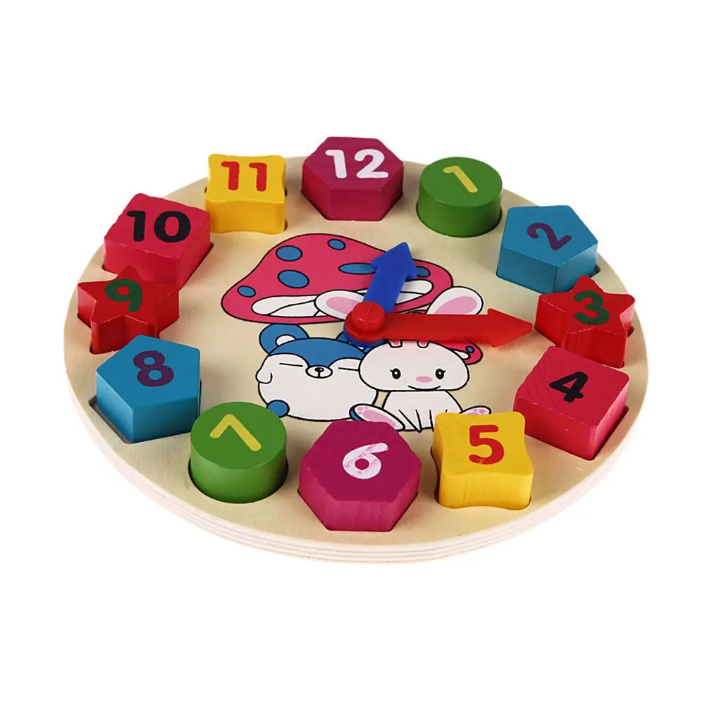 Детские 12 Количество деревянные игрушки головоломки Красочные цифровые