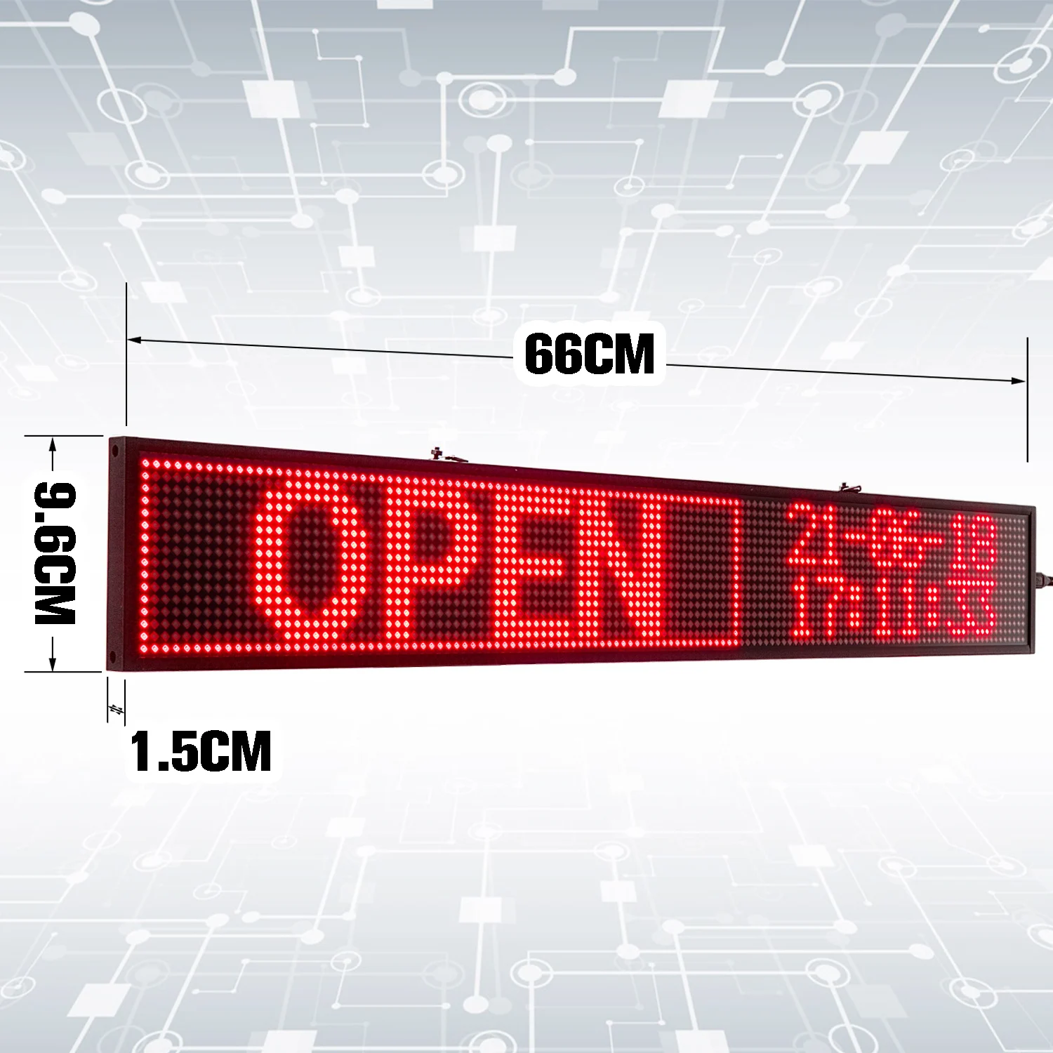 P5 66 см/26 дюймов WiFi SMD СВЕТОДИОДНЫЙ рекламный знак красный сообщение