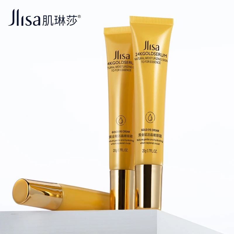 

24K Gold Tender Eye Cream Moisturizing Tighten Anti Wrinkle Improve Eye Skin Fade Dark Circles Smooth fines Eye Care