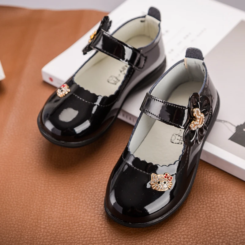 Кожаная обувь для девочек детская модная принцессы Детская праздвечерние чная