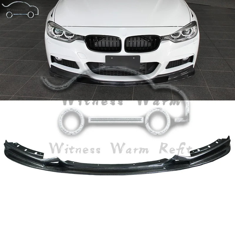 Передний бампер для губ из углеродного волокна BMW F30 3 серии M tech sport Bumper 2012 2018