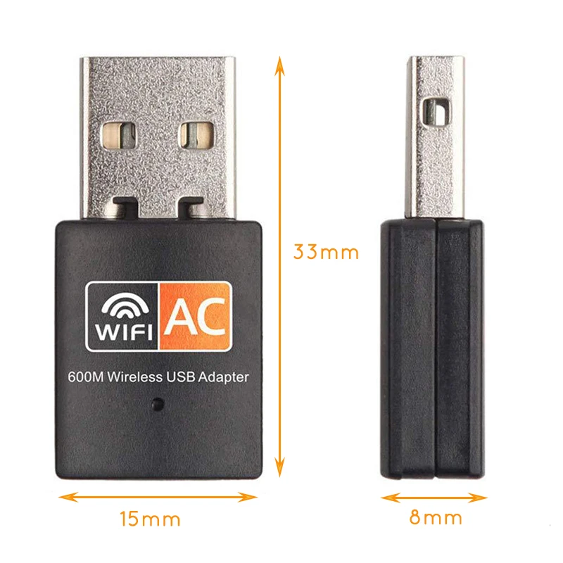 Wi Fi беспроводная сетевая карта USB 2 0 600M 802 11 b/g/n двухдиапазонный Ethernet конвертер LAN