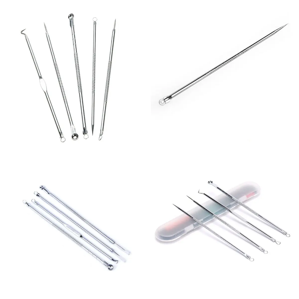 

1-5pcs Acne Blackhead Removal Needles Pimple Acne Extractor Black Head Pore Cleaner Deep Cleansing Tool Woman Beauty Accessories