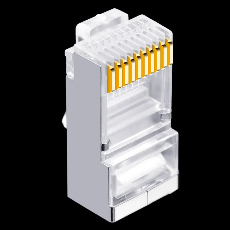 Сетевой Ethernet-Кабель RJ48 RJ45 RJ50 FTP 10P10C 10-ядерный модульный разъем Cat5e сетевая