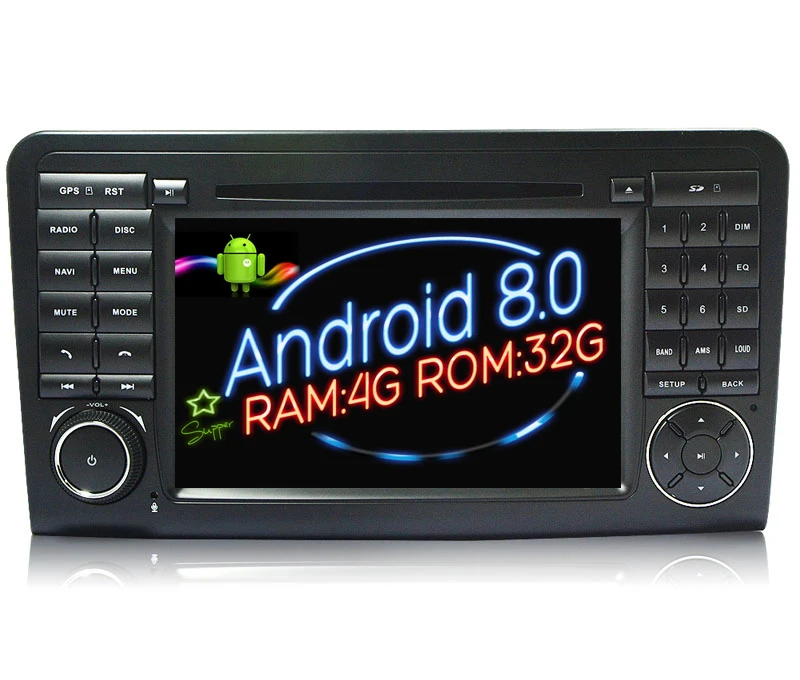 Octa (8) основной автомобильный dvd-плеер на основе Android gps для Benz ML 320/ML 350/W164 (2005-2012) Navi