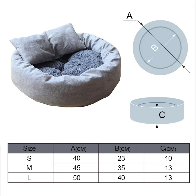 Gray 1 HOOPET Pet кошка диван Собака Кровати дышащее дно Мягкая теплая кошка кровать дом для маленьких средних подушки для собак товары для собак - Цвет: Gray 1