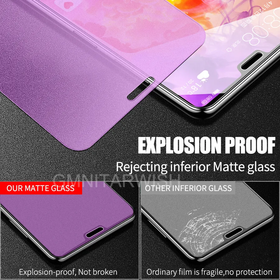 Анти УФ Фиолетовый Синий светильник отпечатков пальцев Матовый закаленное