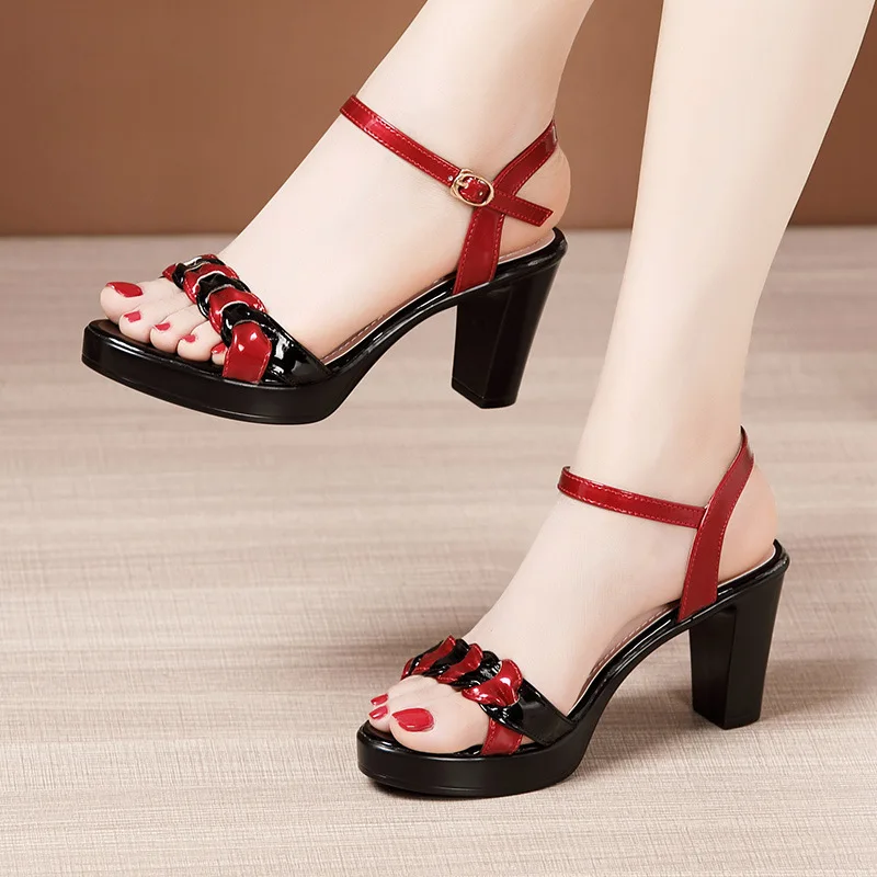 

High heel sandals ladies wedding shoes summer 2021 elegant platform sandals ladies office party sandals open toe all-match