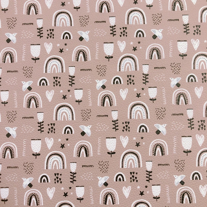 Новый Радужный 30x2 2 см/A4 простой Детский принт Забавный бежевый искусственная