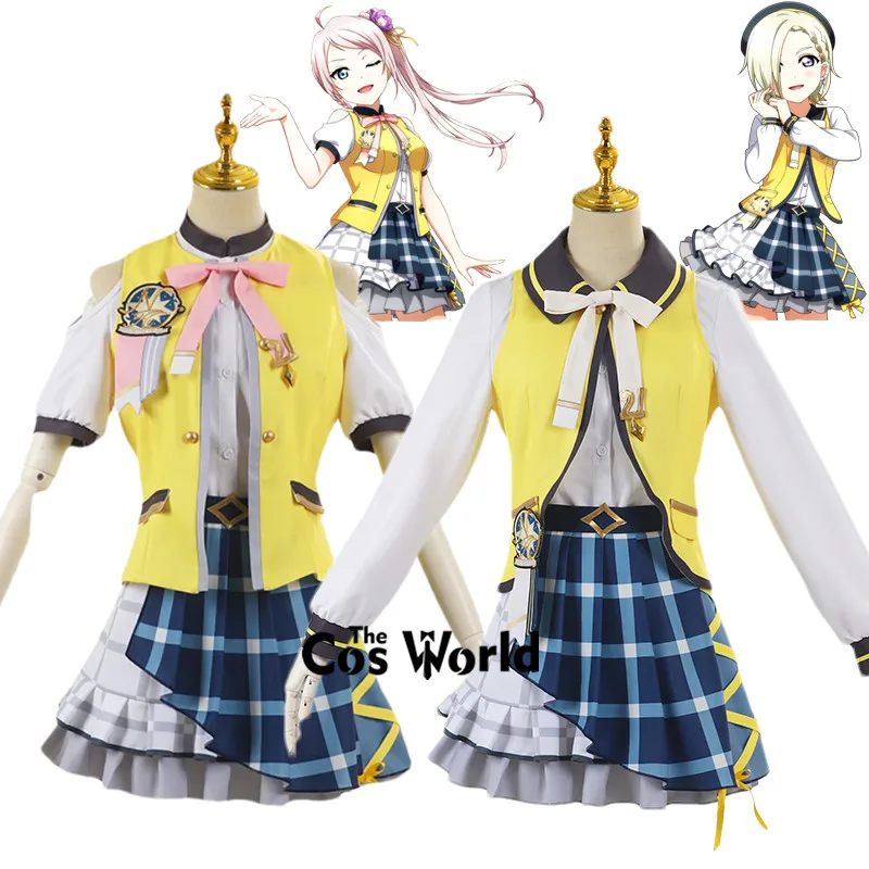 

Nijigasaki Love the Life We Live Mia Taylor Zhong Lanzhu Uniform Outfits Anime Cosplay Costumes