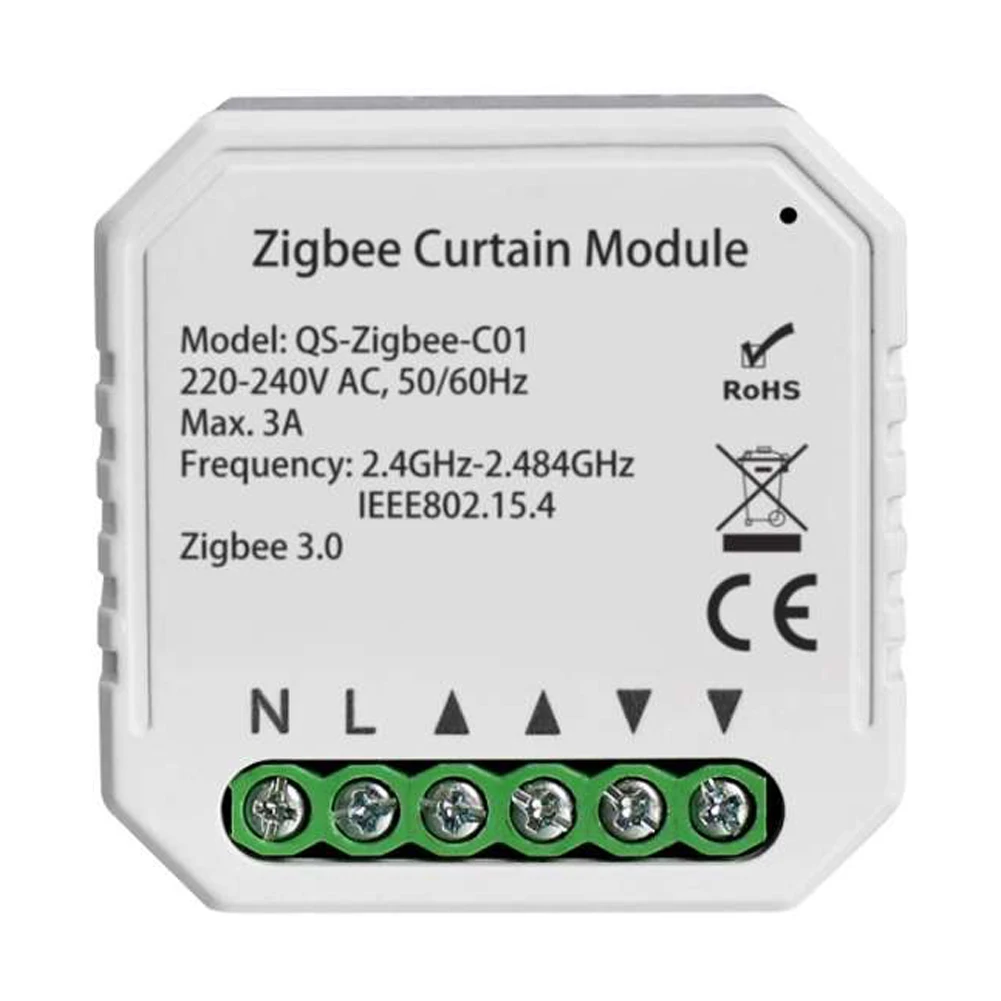 Модуль переключателя для штор Tuya Smart Life ZigBee устройство умного дома с роликовым