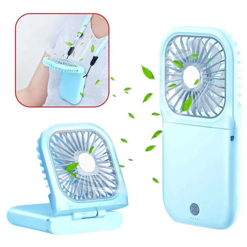 

Портативный вентилятор с питанием от USB при сильном ветре тихий Карманный вентилятор перезаряжаемый охладитель воздуха регулируемый венти...