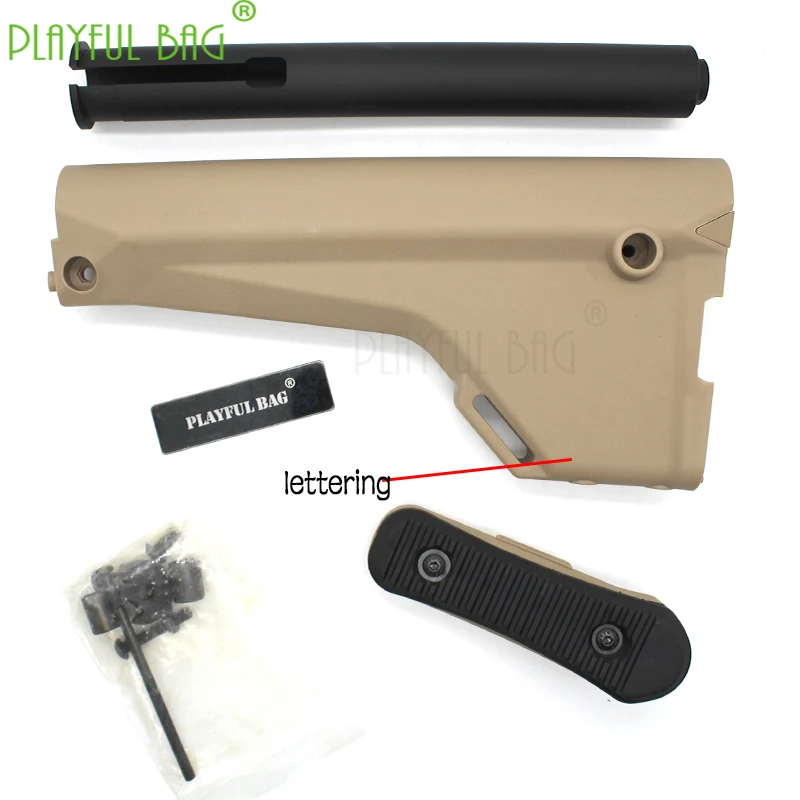 

Playful bag Outdoor CS Jinming 9 MKM2 short sword water bullet toy gun fixed large butt MOE style Nylon toy gun butt KD38