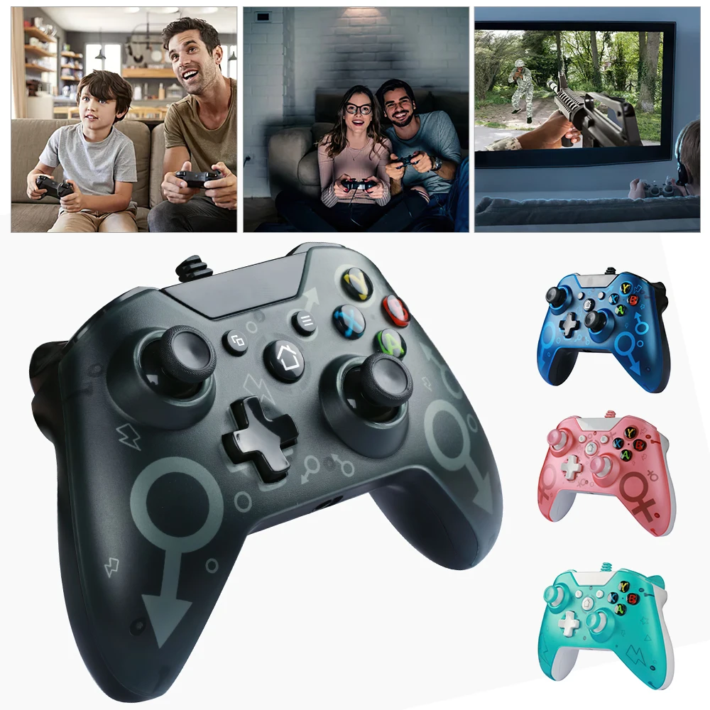 

Wired Game Controller for Xbox One Video Game Consoles PC Joystick Compatible with Win 7 Above for Home Party Gift Kids Portable