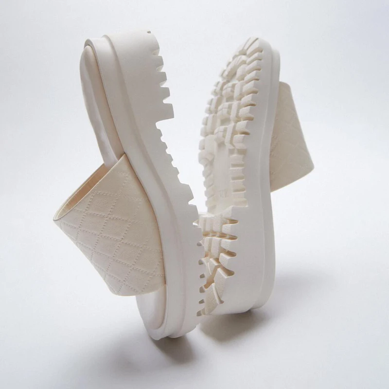 

Taoffen New Summer Women Sandals Square Heel Slip On Shoes Solid Color Casual Fashion Slippers Female Footwear Size 35-40