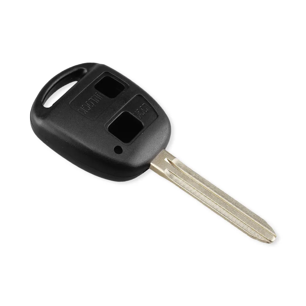 KEYYOU чехол для автомобильного ключа с 2 кнопками Toyota Camry Corolla Verso Avensi Prius Auris пульт