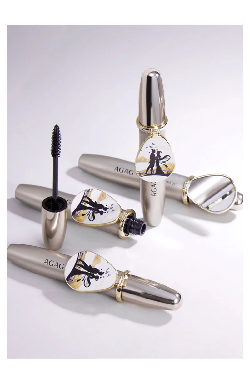 Тушь для ресниц с эффектом завивки и широким углом густая натуральная