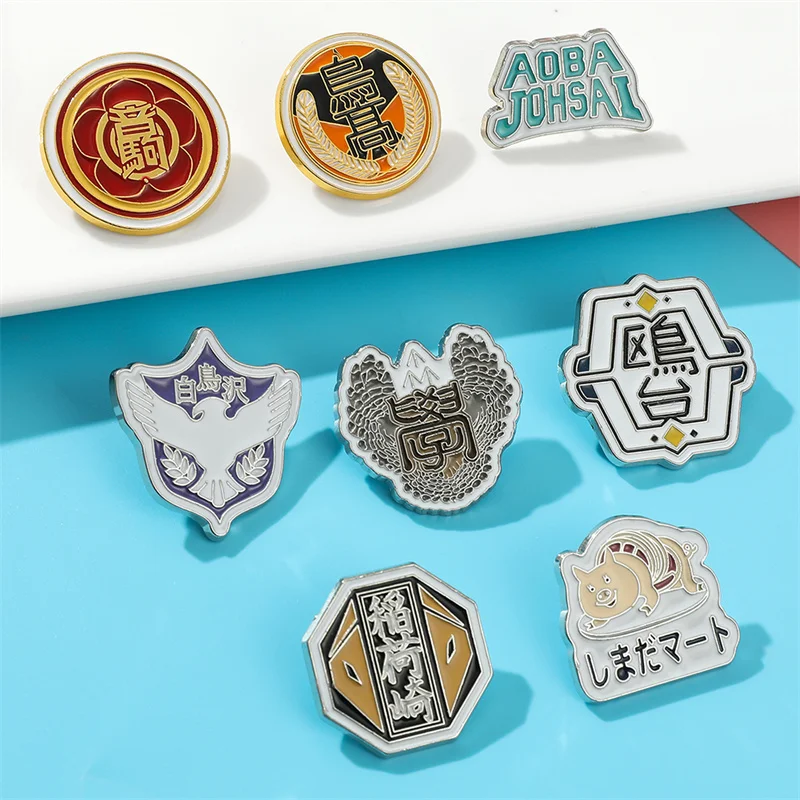 Аниме Haikyuu! Брошь в форме волейбола для мальчика старшей школы | Украшения и