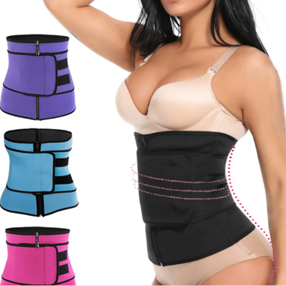

Women Waist Trainer Vest Gyms Shaper Slimming Sauna Sweat Body Belt Adjustable