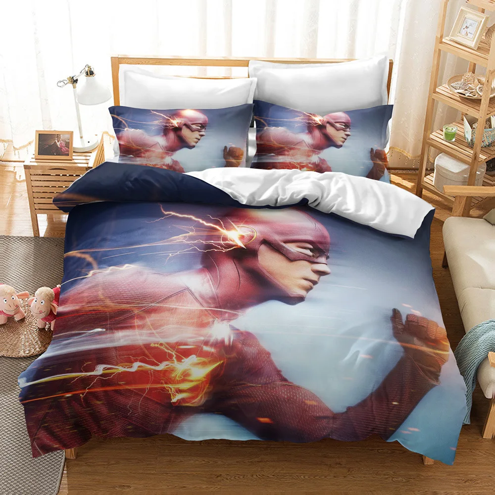 

The Speester Barry Allen Flashes 3D Printed Bedding Set Duvet Cover KING Queen Full Twin Size for Halloween Bedroom Decor