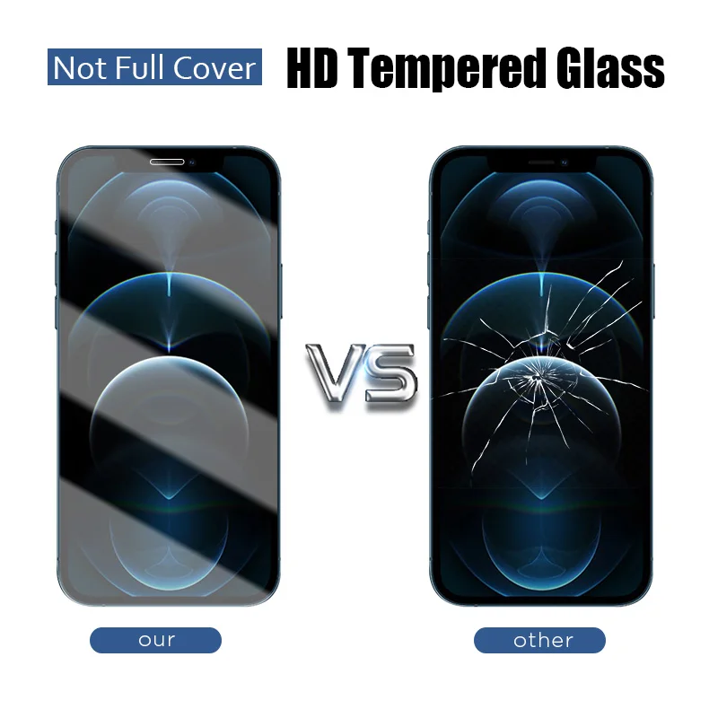 

2IN1 tempered glass for iPhone 11 7 12 8 6 6S XS Plus Pro Max Mini screen protector iphone SE 2020 XR X glass camera lens film